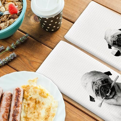 Dog Kitchen Towels Decor Set of 2 - Image 4