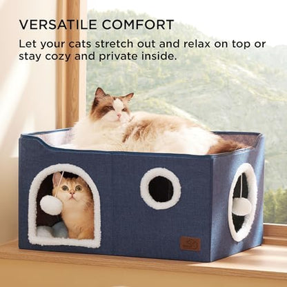Bedsure Extra Wide Cat House Bed - Image 3