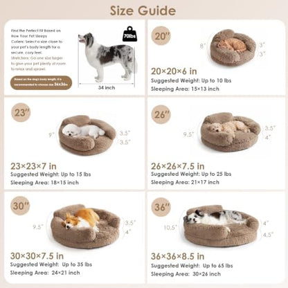 EHEYCIGA 23" Calming Donut Dog Bed - Image 3
