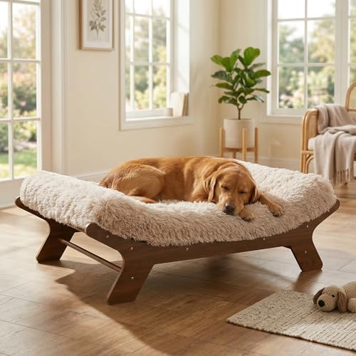 Muihood Elevated Wood Dog Bed Frame by MUIHOOD