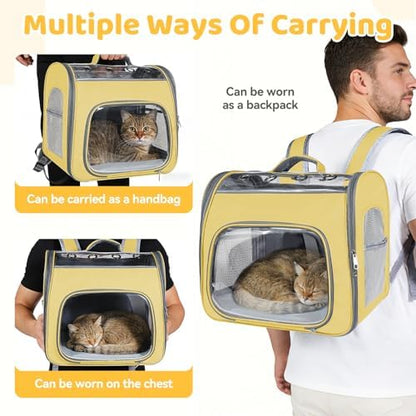 Airline Approved Cat Soft-Sided Carrier Backpack Up to 12 lbs - Image 5