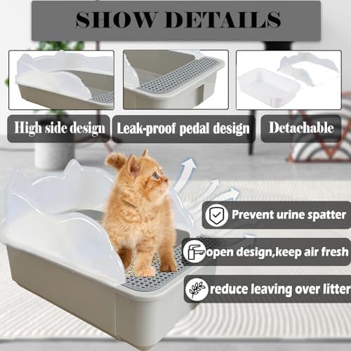 kathson Open Cat Litter Box - Image 3