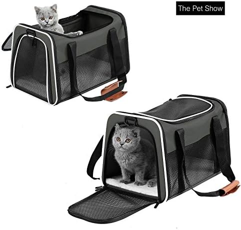 Cat Carrier - Portable Foldable Dog Pet Carrier, Soft-Sided Pet Bag up to 15 Lbs - Image 3