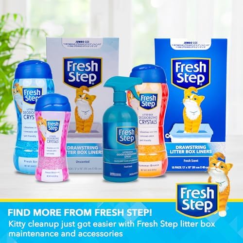 Fresh Step Cat Litter Crystals Deodorizer, Sweet Blossom Scent, 30 Ounce - Image 6