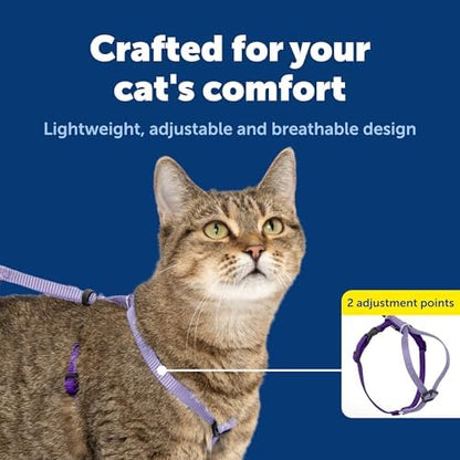 PetSafe Come With Me Kitty Harness and Bungee Cat Leash, LILAC/BRIGHT PURPLE - Image 4