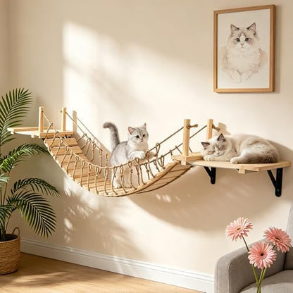 Cat Wall Shelves, Wall Mounted Cat Climber Set - Image 7