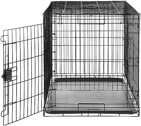 Amazon Basics Durable, Foldable Metal Wire Dog Crate - Image 3