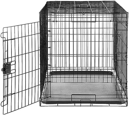 Amazon Basics Durable, Foldable Metal Wire Dog Crate - Image 3