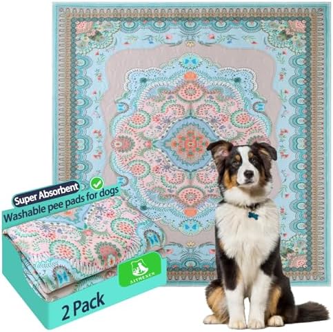 Aitmexcn Washable Pee Pads for Dogs, 2 Large Puppy Pads by Aitmexcn