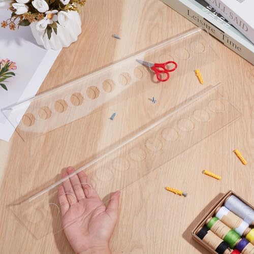 2PCS Long Scissor Holder Acrylic Wall Mounted Shear Holder - Image 3