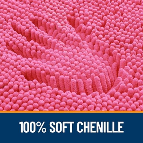 OLANLY Bathroom Runner Rugs 47x24, Extra Soft Absorbent Chenille Bath Rugs - Image 3