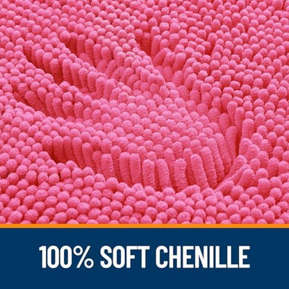 OLANLY Bathroom Rugs 35x24, Extra Soft Absorbent Chenille Bath Rugs - Image 3