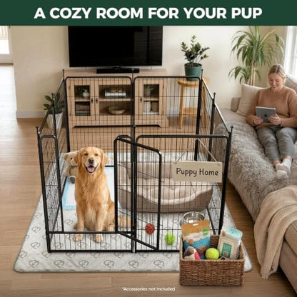 FXW Rollick Dog Playpen with Washable Pee Pad, 8 Panels - Image 4