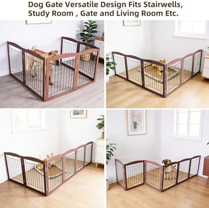 ZJSF Freestanding Foldable Dog Gate - Image 4
