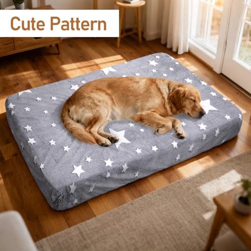 Flannel Dog Bed Covers Replacement Washable 52" x 28" x 6" - Image 5
