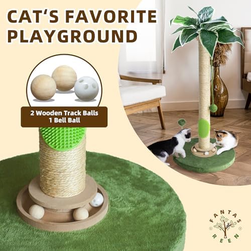 Fantasreen Cat Scratching Post 33'' Tall - Image 4