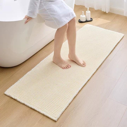 ILANGO Upgraded Waffle Bath Rug 24x54, Super Absorbent Non Slip Bath Mat by ILANGO