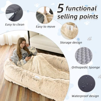 WROS Human Dog Bed for Adult - Image 4