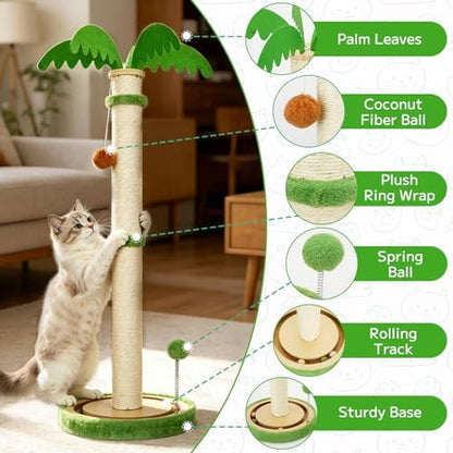 TIMIEEYA 32" Tall Cat Scratching Post - Image 3