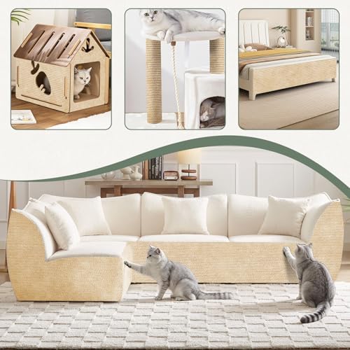 Couch Wall Corner Protector for Indoor Cats, 39.3x15.8In - Image 2