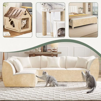 Couch Wall Corner Protector for Indoor Cats, 39.3x15.8In - Image 2