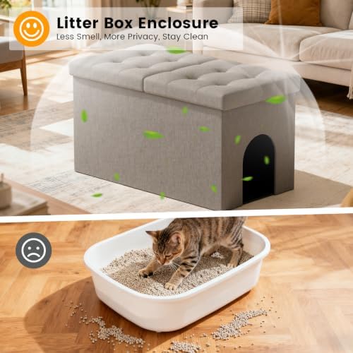 3-in-1 Cat Litter Box Enclosure - Image 2