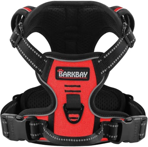BARKBAY Dog Harness for Small Sized Dog No Pull 2 Leash Clips Dog Vest by BARKBAY