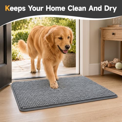 Ophanie Dark Grey Door Mat Runner 40x32, Muddy Mats - Image 4