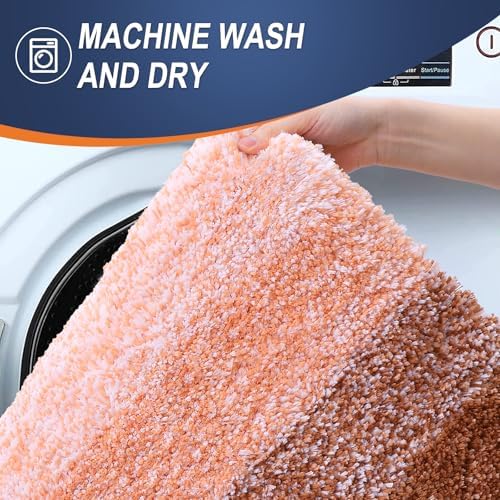 OLANLY Large Bathroom Rugs 60x40, Extra Soft Absorbent Microfiber Bath Rugs - Image 6