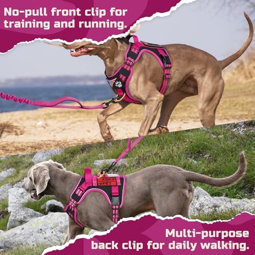 rabbitgoo Tactical Dog Harness for Medium, No Pull Military Service Vest - Image 6