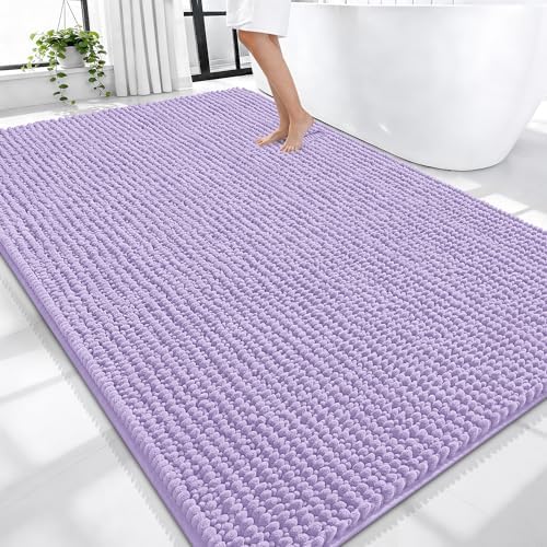 OLANLY Thick Chenille Large Bathroom Rugs Mats 70x46 by OLANLY