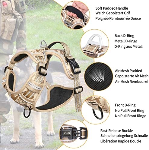 HEELE Dog Harness, No Pull Adjustable Padded Reflective Harness - Image 2