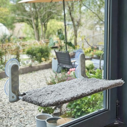 YUNIQUE Cat Window Perch, Upturned Edge Bracket, Portable Wall Hammock - Image 2