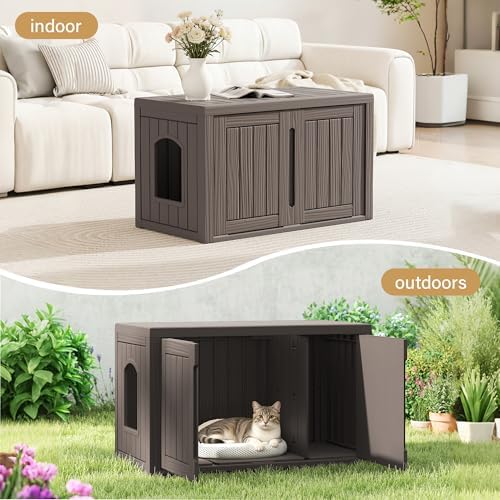 Cat Litter Box Enclosure, Covered Cat Litter Box - Image 5