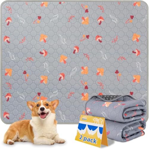 Sunheir Washable Pee Pads for Dogs, Waterproof Non-Slip Wee Wee, Absorbent and by SUNHEIR
