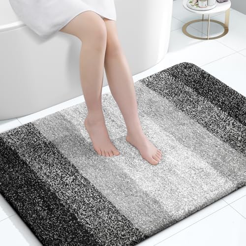 OLANLY Large Bathroom Rugs 47x32, Extra Soft Absorbent Microfiber Bath Rugs by OLANLY