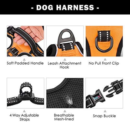 PHOEPET No Pull Dog Harnesses for Small Dogs Reflective Adjustable - Image 5
