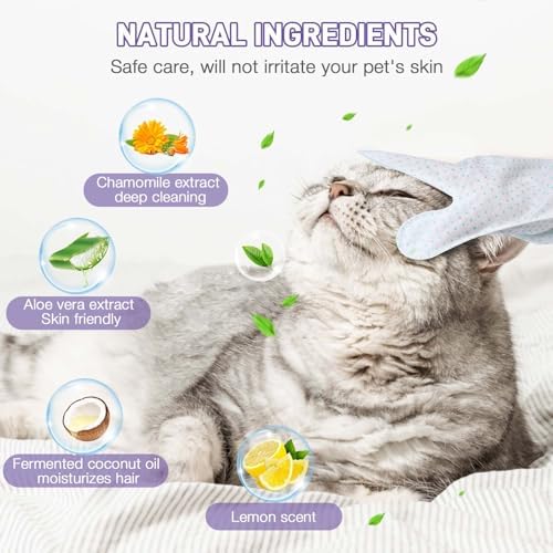 Pet Glove Wipes for Dogs & Cats, Pet Cleaning Gloves 30 PCS - Image 5