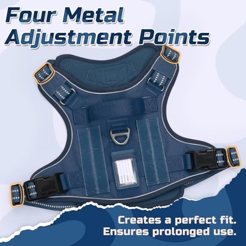 rabbitgoo Tactical Dog Harness for Small, No Pull Military Service Vest - Image 5