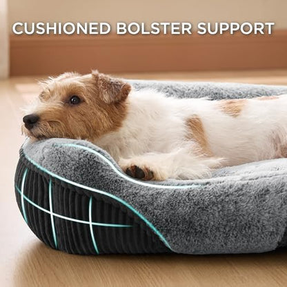 Bedsure Washable Dog Bed Small Medium Size Dog Rectangle Pet Bed - Image 2