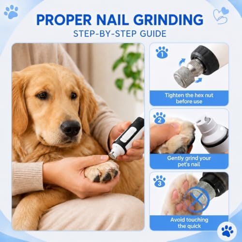 10-Pack Diamond Dog Nail Grinder Replacement Heads - Image 3