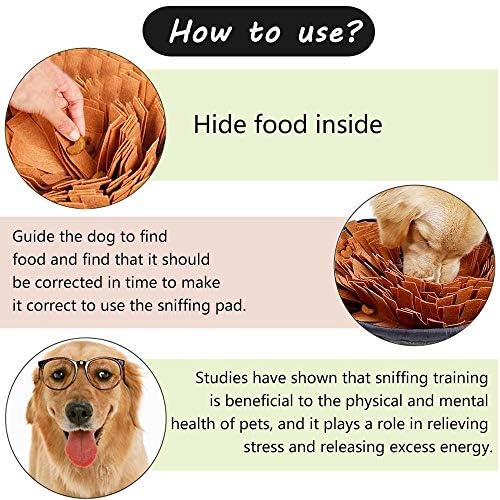 AWOOF Pet Snuffle Mat for Dogs, Interactive Feed Game for Boredom, Encourages - Image 2