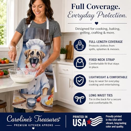 Caroline's Treasures Anatolian Shepherd The Chef Apron Cooking Kitchen Server - Image 4