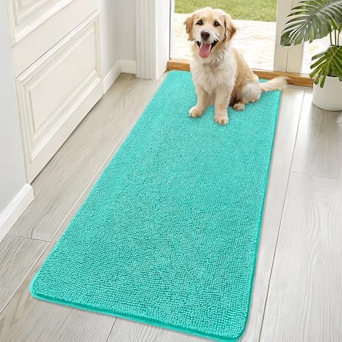 OLANLY Dog Door Mat for Muddy Paws 70x32, Super Absorbent Chenille Mud Mat by OLANLY