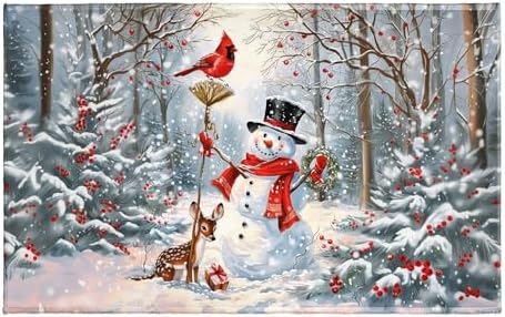 Giwawa Winter Snowman Bath Rug 32x20 Inch by Giwawa