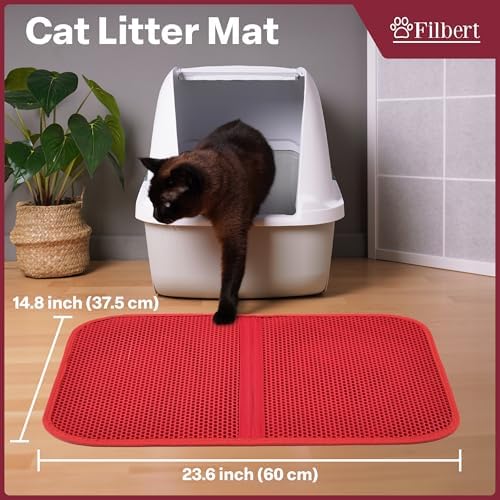 Filbert Cat Litter Mat, Foldable Cat Litter Mat, 23.6"x 14.8", Honeycomb Design - Image 6