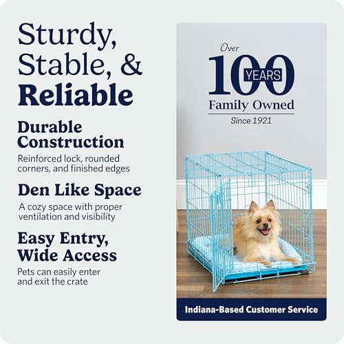 Midwest 24-Inch Blue Single Door iCrate, - Image 5