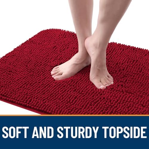 OLANLY Dog Door Mat for Muddy Paws 70x35, Super Absorbent Chenille Mud Mat - Image 4