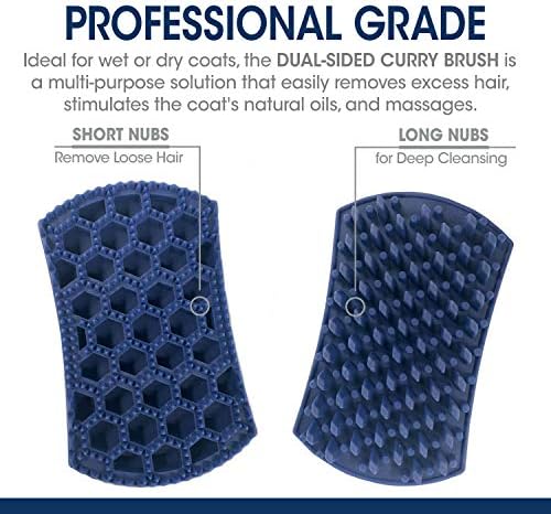 Four Paws Magic Coat Professional Series Dual-Sided Curry Brush - Image 2