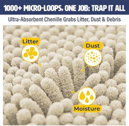 Muddy Mat® | Cat Litter Mat 18"x28", Litter Trapping Mat, Super Absorbent - Image 5
